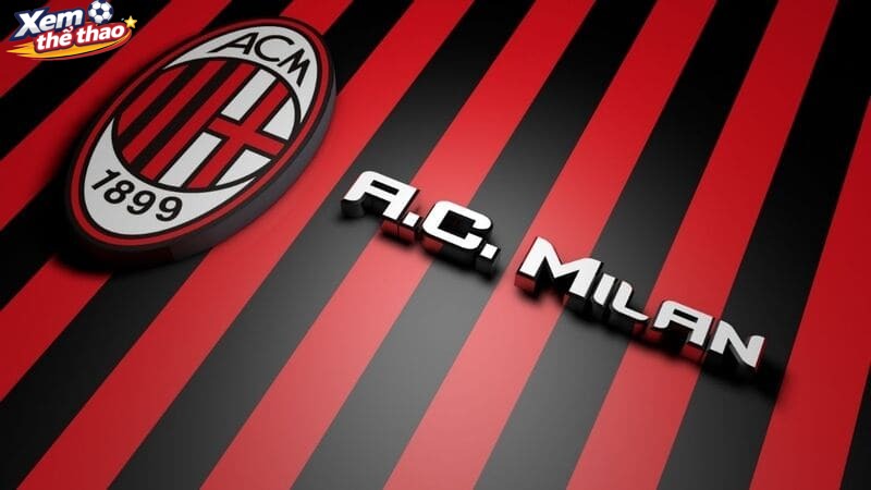 AC Milan - Logo bóng đá đẹp nhất thế giới phong cách cổ điển