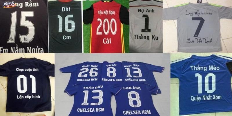 Đặt tên áo hài hước