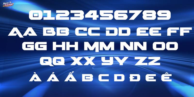 Font hiện đại với góc cạnh rõ ràng