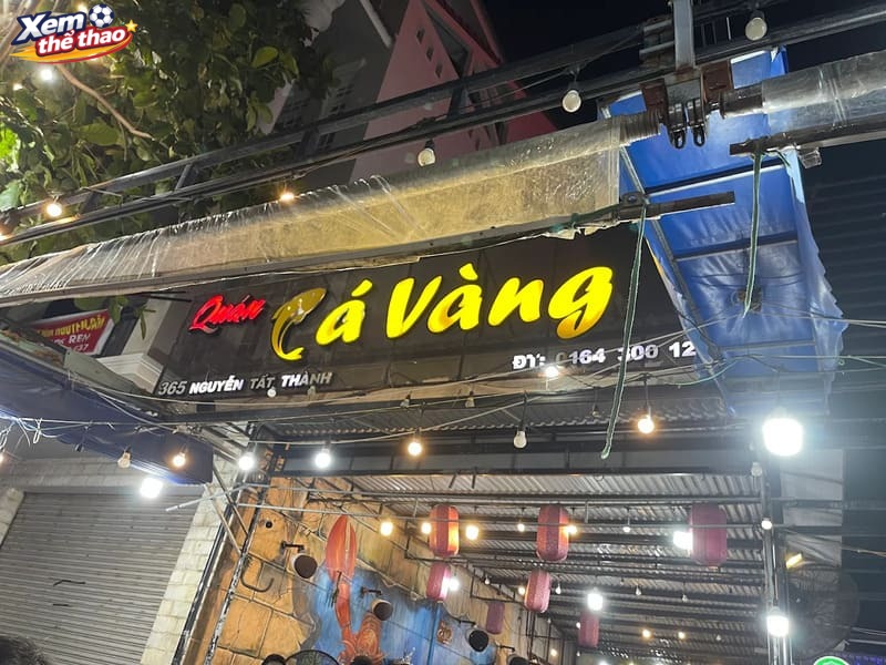 Quán nhậu Cá Vàng - Ăn ngon, xem bóng càng vui